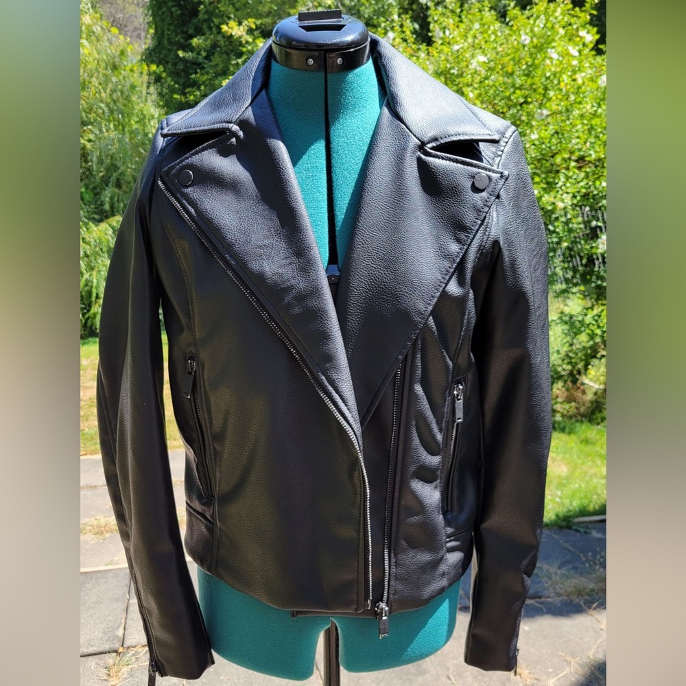 H&M Black Pleather Jacket